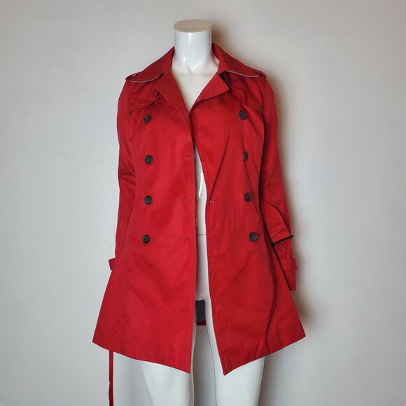 Banana Republic Red Trench Coat - Picture 8 of 14